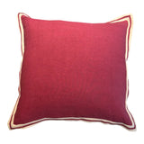 Crimson Flange Linen Cushion 50X50CM