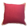 Crimson Flange Linen Cushion 50X50CM