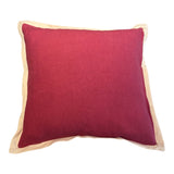 Crimson Flange Linen Cushion 50X50CM