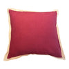 Crimson Flange Linen Cushion 50X50CM