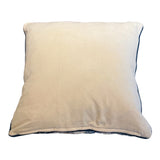 Blue Huali Velvet Embroidered Cushion 50X50CM
