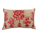 Shanghai Blossom Crimson Cushion 35X50CM
