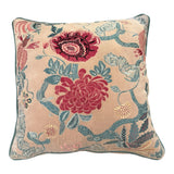 Amber Blossom Embroidered Velvet Cushion 50X50CM
