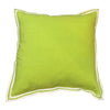 Lime Flange Linen Cushion 50X50CM