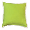 Lime Flange Linen Cushion 50X50CM
