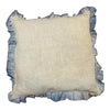 Coastal Mist Ruffle Linen Cushion 50X50CM