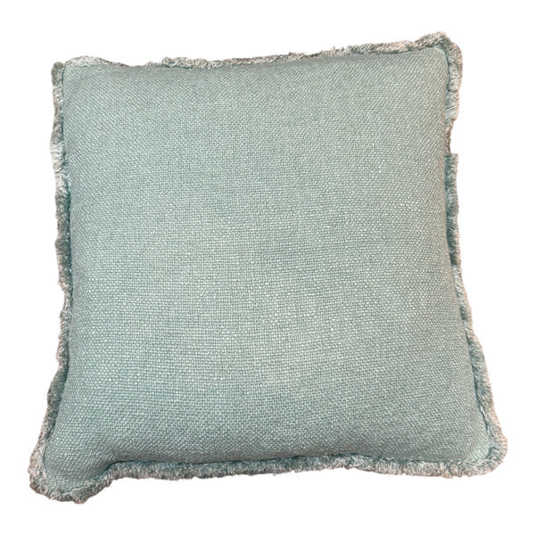 Soft Sage Green Fringed Cushion 50X50CM