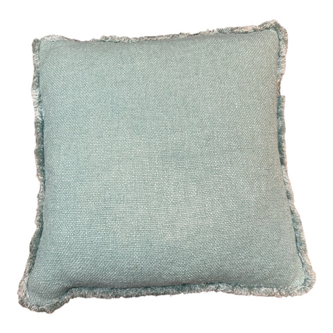 Soft Sage Green Fringed Cushion 50X50CM