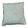Soft Sage Green Fringed Cushion 50X50CM