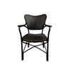 Rattan Armchair In Matt Black