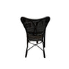 Rattan Armchair In Matt Black