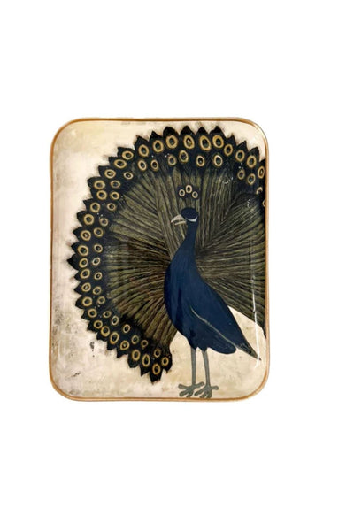 Demi Plateau Peacock by Boncoeurs