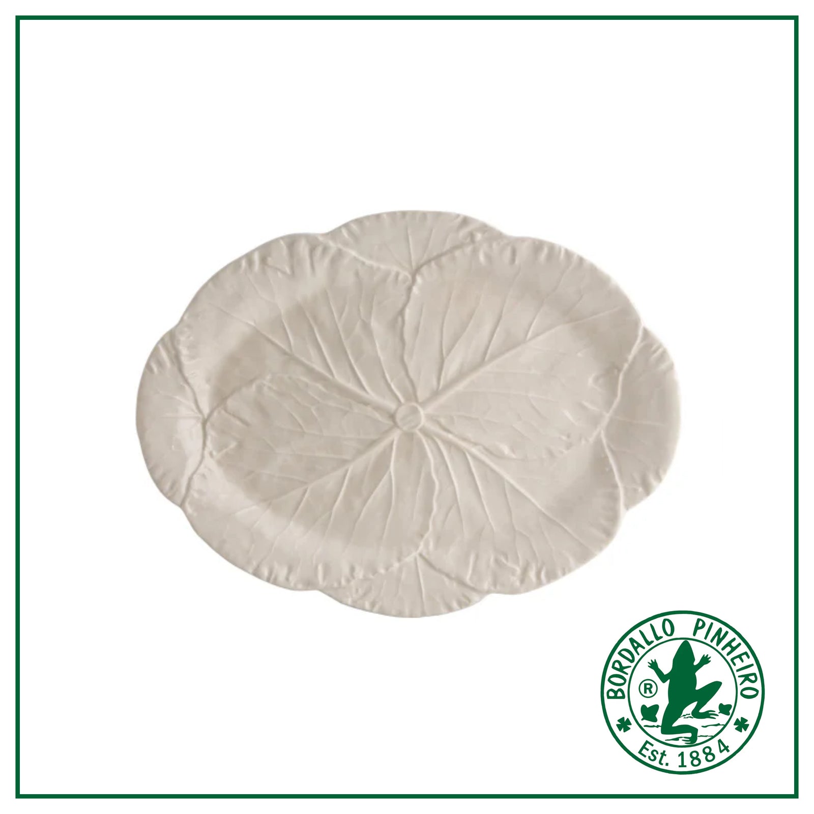 Cabbage - Oval Platter 43 Beige