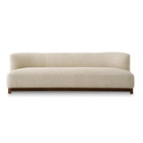 Sofa Stelvio Walnut Finish Winslow Chenille Beige Eichholtz 232CM (Coming Soon)