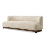 Sofa Stelvio Walnut Finish Winslow Chenille Beige Eichholtz 232CM (Coming Soon)