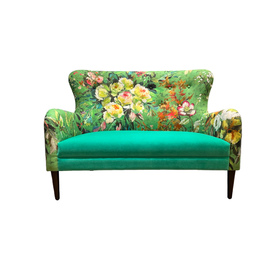 Sophie 2 Seater in Margaretta Emerald