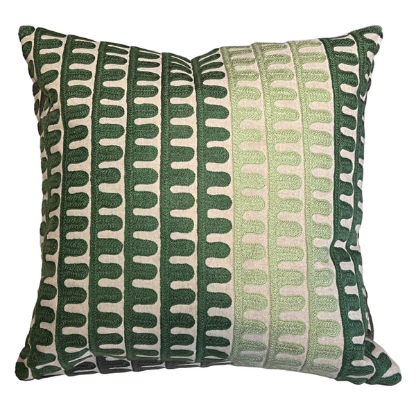 Abstract Green Cushion 45x45cm