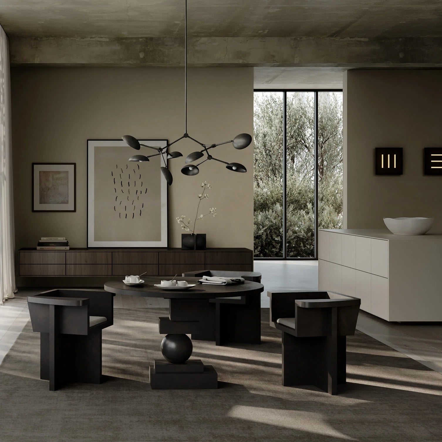 Drop Chandelier Mini Bronze