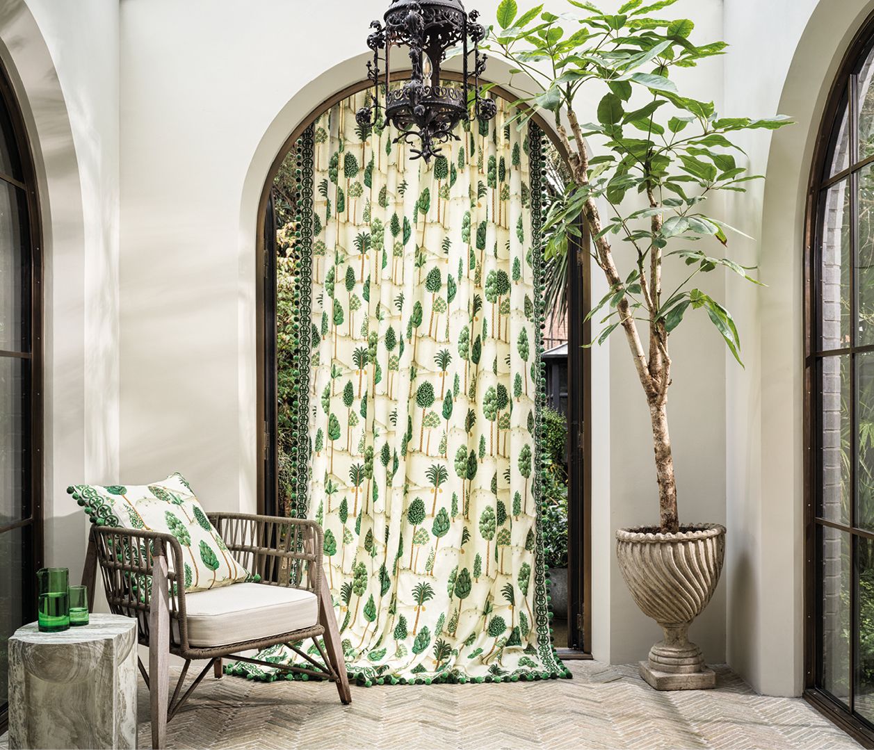 Dragonfly In Byzance Foresta Emerald by Osborne & Little