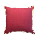 Crimson Flange Linen Cushion 50X50CM