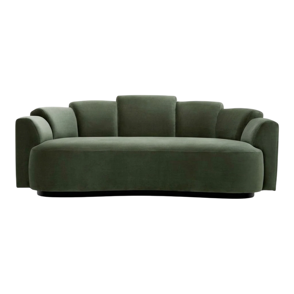 Sofa Marbella Torrin Green Velvet 232cm (Coming Soon)
