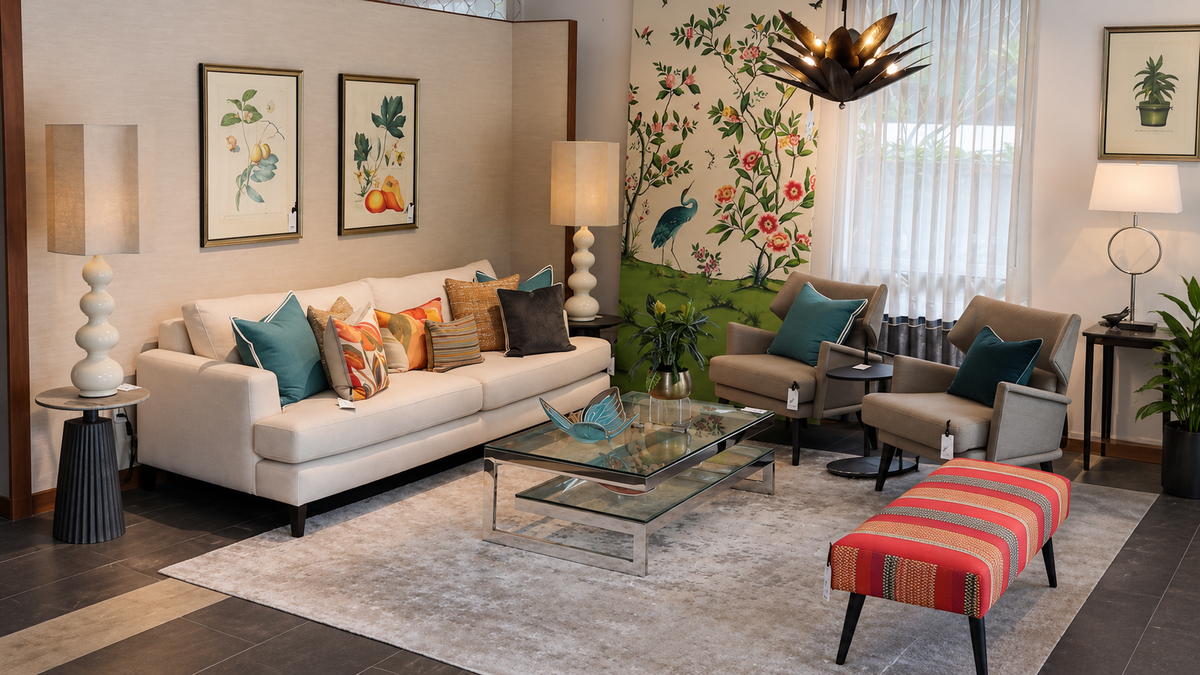 Janine showroom seating display