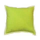 Lime Flange Linen Cushion 50X50CM
