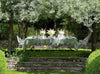 Hydrangea Linen Tablecloth in Green 165cm x 300cm