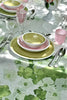 Hydrangea Linen Tablecloth in Green 165cm x 300cm