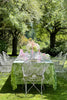 Hydrangea Linen Tablecloth in Green 165cm x 300cm