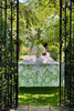 Hydrangea Linen Tablecloth in Green 165cm x 300cm