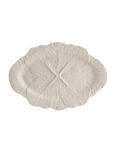 Cabbage - Oval Platter 37,5 Beige