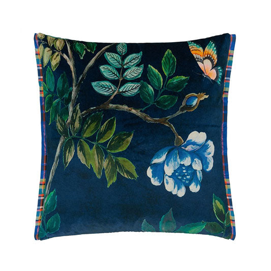 PORCELAINE DE CHINE VELOURS INDIGO 55X55CM