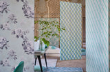 Wallpaper Emillie in Aqua | Designers Guild SS18 | Janine Kuala Lumpur