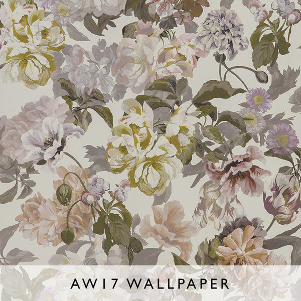 Wallpaper Delft Flower Linen