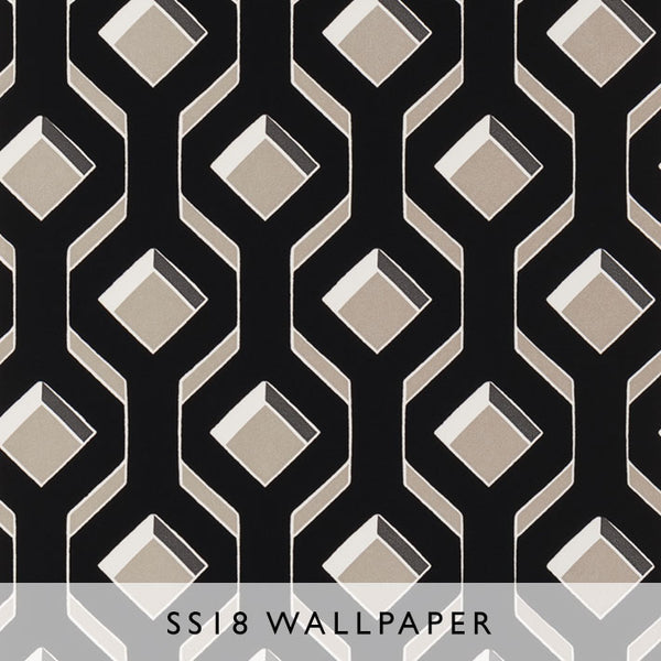 Wallpaper Chareau in Noir | Designers Guild SS18 | Janine Kuala Lumpur