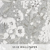 Wallpaper Emillie in Silver | Designers Guild SS18 | Janine Kuala Lumpur
