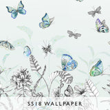 Wallpaper Papillons in Eau De Nil | Designers Guild SS18 | Janine Kuala Lumpur