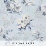 Wallpaper Victorine in Cornflower | Designers Guild SS18 | Janine Kuala Lumpur