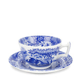 Blue Italian Teacup & Saucer Set | Spode