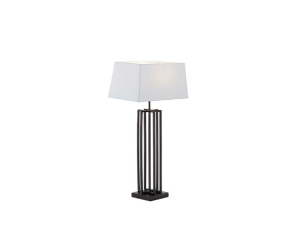 TABLE LAMP GLOSSY BLACK  NICKEL | POLISHED STAINLESS STEEL