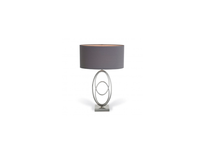 TABLE LAMP GLOSSY NICKEL | POLISHED STAINLESS STEEL
