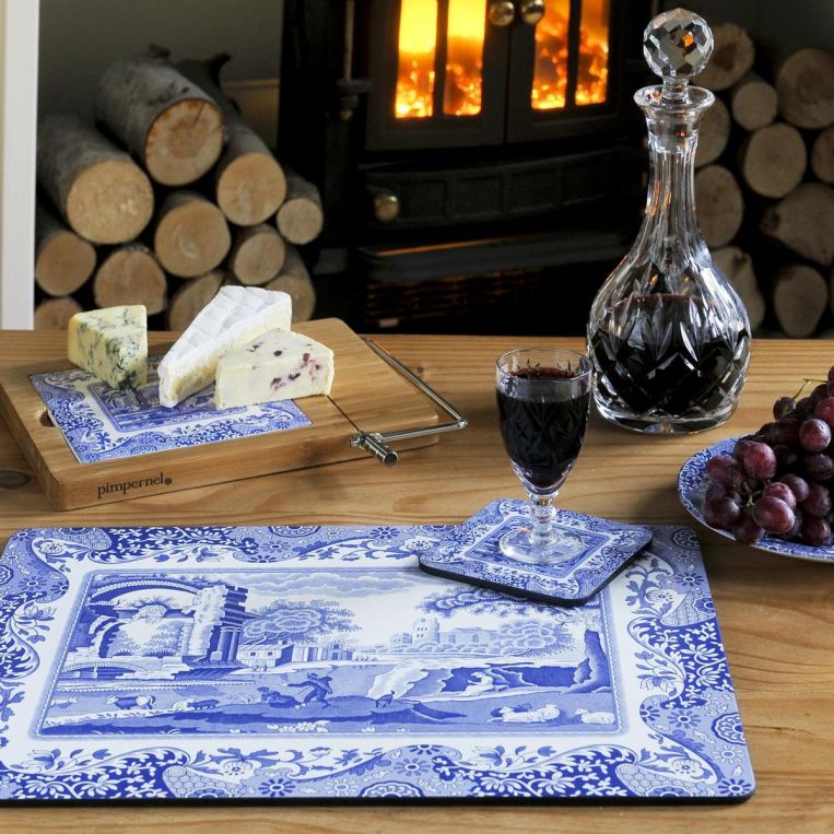 Pimpernel Blue Italian Large Placemats Set of 4 Pimpernel Janine