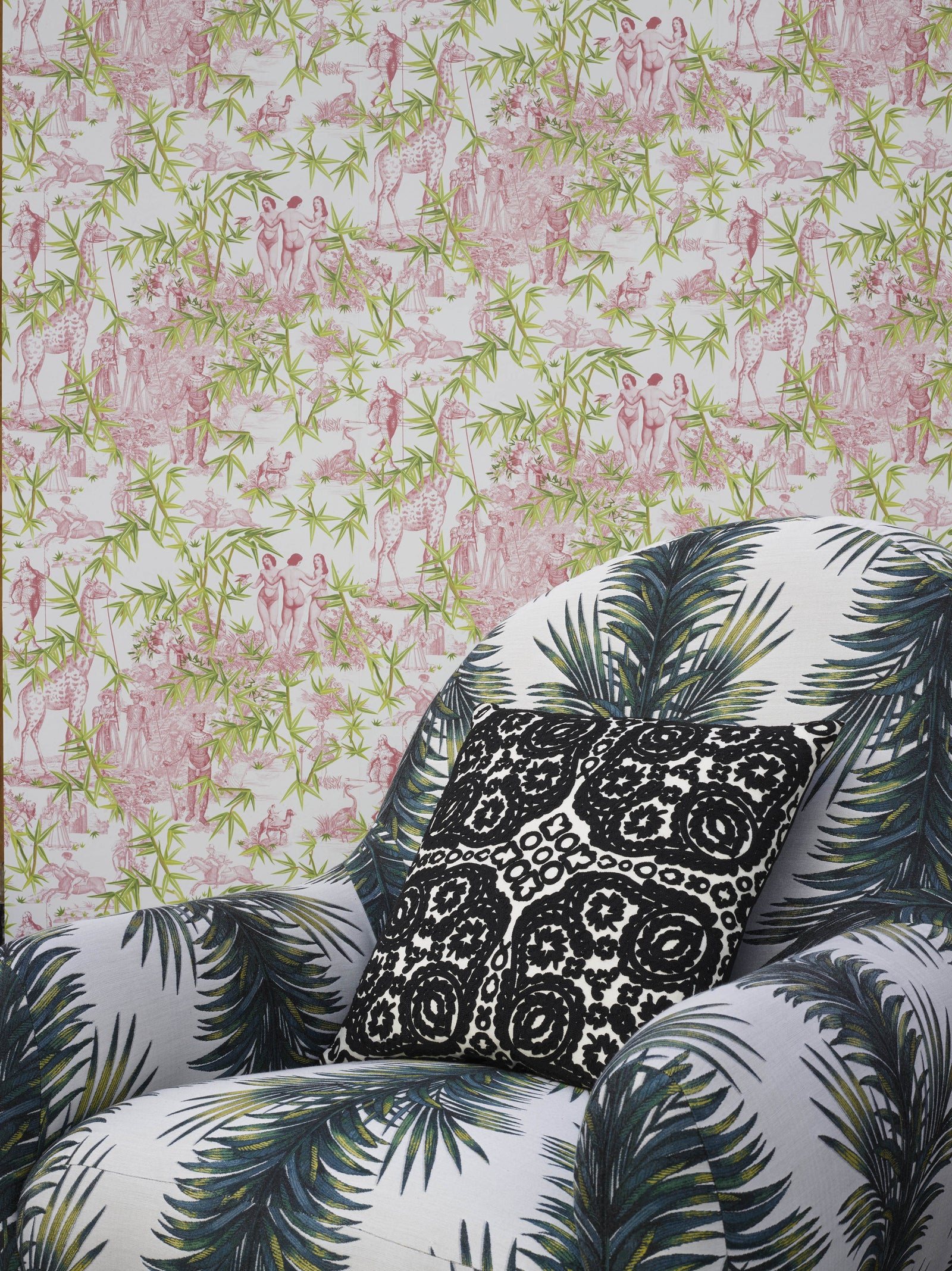 Wallpaper Exotisme Vert Buis | Christian Lacroix