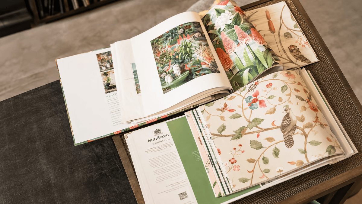 Fabric and wallpaper sample books